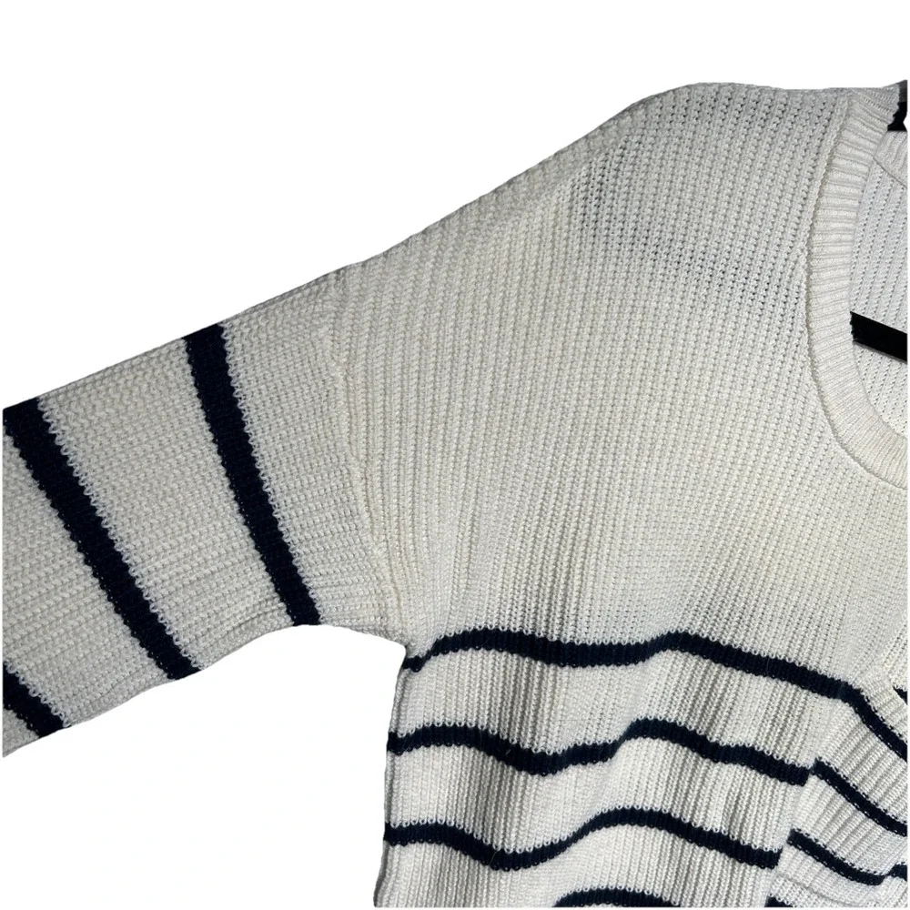 Madewell Thompson Pocket Pullover Sweater Nautical Stripe Size Small Retail: $75